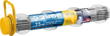 Электроды ЗОК-46 2,5мм 1,5 кг ЗУБР с рутил-целлюлозным покрытием, для ММА сварки