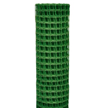 Решетка заборная в рулоне, 1х20 м, ячейка 83х83 мм, пластиковая, зеленая// Россия №6 МИР